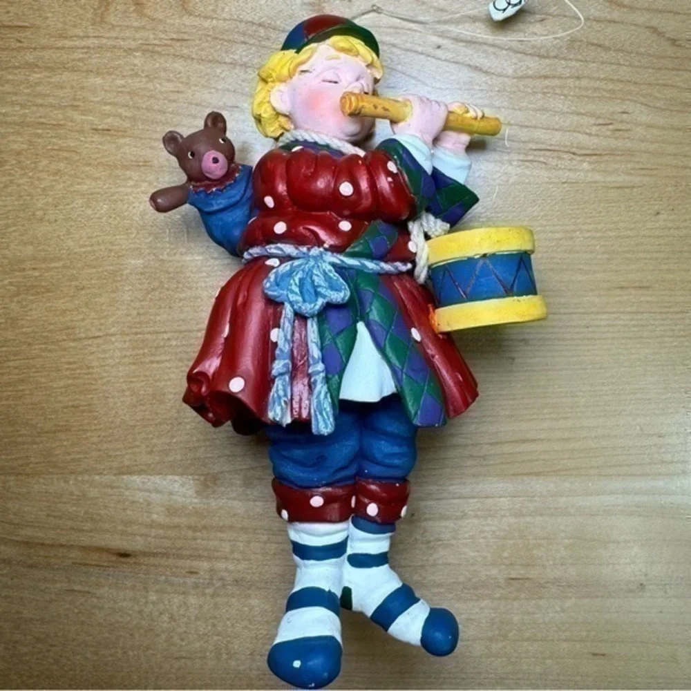 Vintage Department 56 Fletcher Playing the Flute Christmas Figurine
